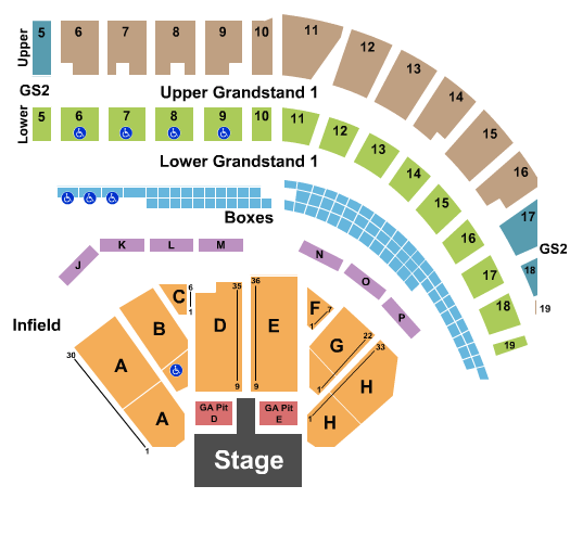 Puyallup Fairgrounds At Washington State Fair Events Center Meghan Trainor Seating Chart